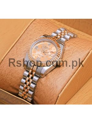 Rolex Datejust Lady Floral Dial Two Tone Watch Price in Pakistan