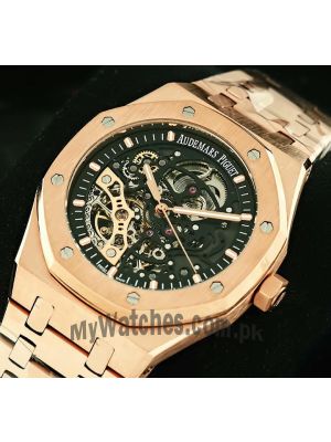 Audemars Piguet Skeleton Stainless Steel Rose Gold Watch Price in Pakistan