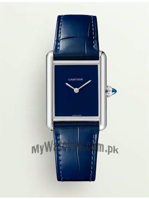 Cartier Tank Must Blue Ladies Watch Price in Pakistan