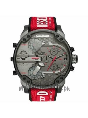 Diesel Men's Mr.-Daddy DZ7423  Red-Grey Chronograph Analog Watch Price in Pakistan