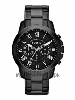 Fossil Grant Chronograph Black Stainless Steel Watch FS4832   (Same as Original) Price in Pakistan
