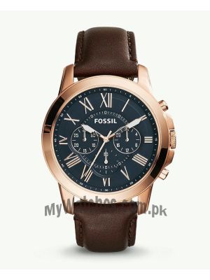 Fossil Grant Chronograph Brown Leather Watch FS5068  (Same as Original) Price in Pakistan
