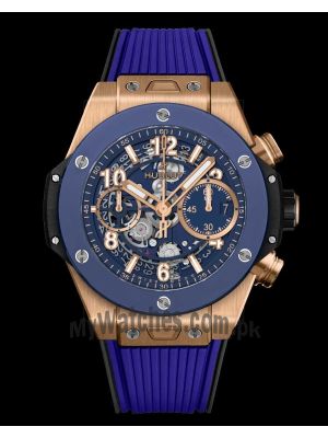 Hublot Big Bang Unico King Gold Blue Watch Price in Pakistan