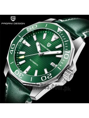 Pagani Design PD-1668 Green in Leather Watch Price in Pakistan