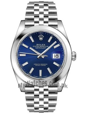 Rolex Datejust 41 Blue Dial Steel Men's Watch Price in Pakistan