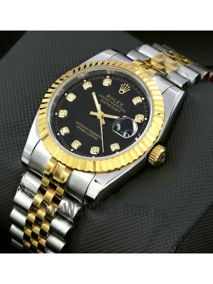 Rolex Datejust Black Diamond Dial Watch Price in Pakistan