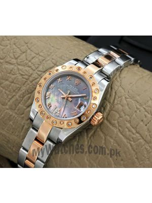 Rolex Datejust Mother of Pearl Dial Two Tone Watch Price in Pakistan