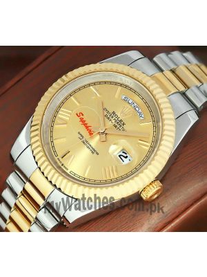 Rolex Day-Date Champagne Dial Men's Watch 2021 Price in Pakistan