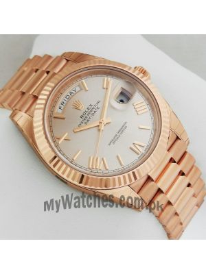 Rolex Day-Date II President Rose Gold Watch Price in Pakistan