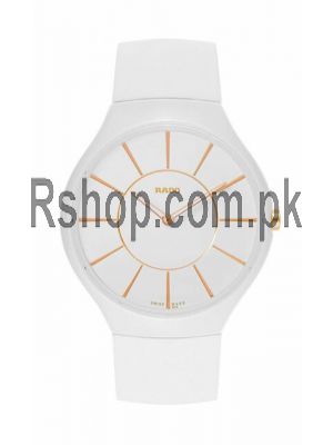 Rado True Thinline White Dial Rubber Strap Watch Price in Pakistan
