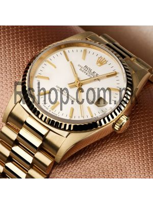 Rolex Oyster Perpetual Datejust White Dial Watch Price in Pakistan