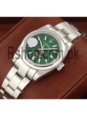 Rolex Oyster Perpetual Green Dial  Swiss Ladies Watch Price in Pakistan
