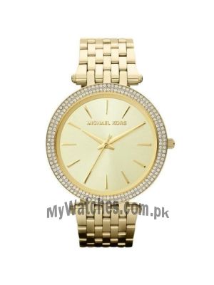Michael Kors Darci Glitz Gold Dial Pave Bezel Ladies Watch Price in Pakistan