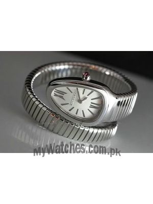 Bvlgari Serpenti Silver Opaline Dial Ladies Watch Price in Pakistan
