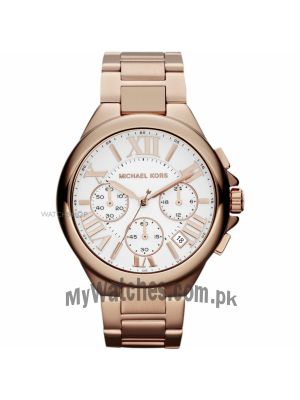 MICHAEL KORS  Oversized Bradshaw Rose Gold-Tone Watch Price in Pakistan