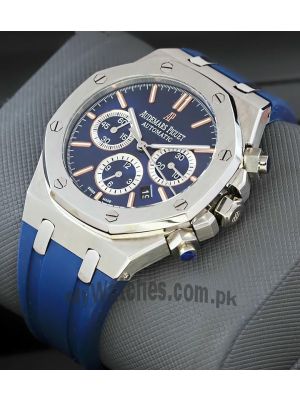 Audemars Piguet Royal Oak Blue Dial and Blue Rubber strap Watch Price in Pakistan