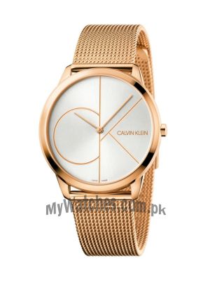 Calvin Klein Men 40MM Minimal Stainless Steel Mesh Bracelet Watch Price in Pakistan