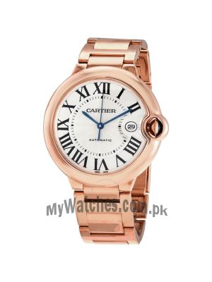 Cartier Ballon Bleu Men's Rose Gold Watch Price in Pakistan