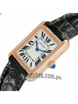 Cartier Tank Solo Rose Gold Steel Ladies Watch Price in Pakistan
