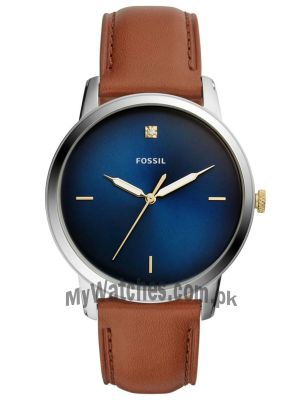 Fossil Minimalist Carbon Series Three-Hand Luggage Leather Watch FS5499   (Same as Original) Price in Pakistan