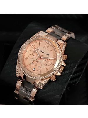 Michael Kors Blair Chronograph Rose Dial Ladies Watch Price in Pakistan