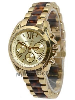 Michael Kors MK5973 Gold Dial Gold Tone Stainless Chrono Women's Watch Price in Pakistan