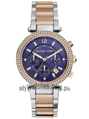 Michael Kors Women's MK6141 Parker Round Two-tone Bracelet Watch Price in Pakistan