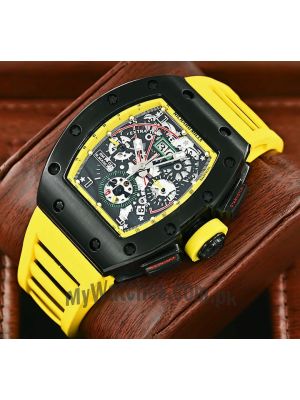 Richard Mille RM 011-01 Roberto Mancini Chronograph Flyback  strap watches in Pakistan
