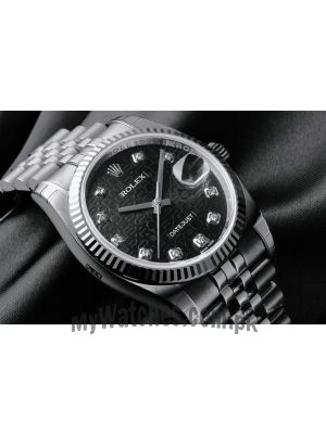 Rolex Datejust Black Diamond Dial Watch Price in Pakistan