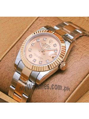 Rolex Datejust Lady Rose Gold Dial Two Tone Watch Price in Pakistan