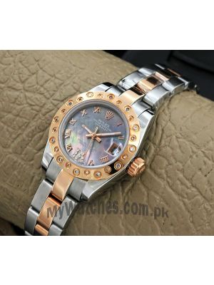 Rolex Datejust Mother of Pearl Dial Two Tone Watch Price in Pakistan