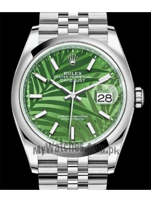 New 2021 Rolex Datejust Green Palm Motif Dial 126200 Watch  (2021) Price in Pakistan