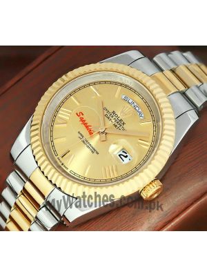Rolex Day-Date Champagne Dial Men's Watch 2021 Price in Pakistan