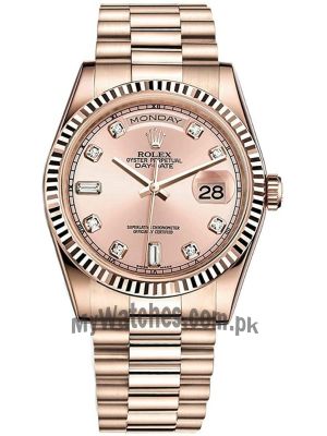 Rolex Day Date President 36 Everose Gold Watch Price in Pakistan