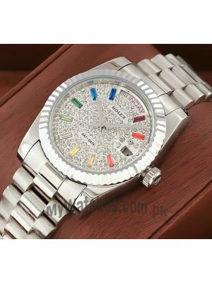 Rolex Day Date Pave Rainbow Dial Watch  Price in Pakistan