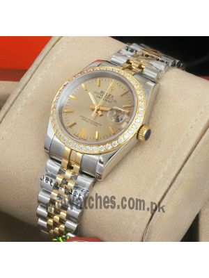 Rolex Oyster Perpetual Datejust Diamond Bezel Watch Price in Pakistan
