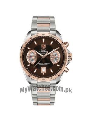 Tag Heuer Grand Carrera Calibre 17 Brown Dial-Stainless Steel Watch Price in Pakistan