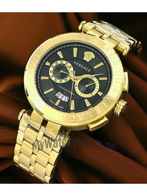 Versace Men's Aion Chrono Ip Yellow Gold Chronograph Bracelet Watch VE1D01721 Price in Pakistan
