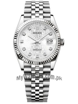 Rolex datejust computer dial silver Watch