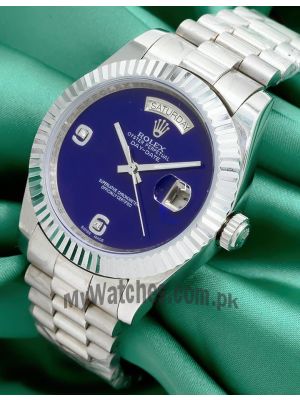 Rolex Day-Date Onyx Blue Dial Watch