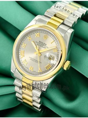 Rolex Datejust Gray Roman Dial Watch Price in Pakistan